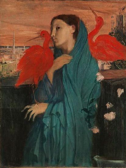 Edgar Degas Young Woman with Ibis oil painting image